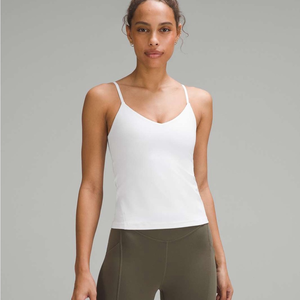 lululemon athletica White Slim Strap Tank Top